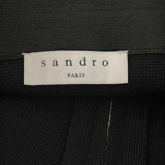 *SANDRO PARIS Oria Pleated & Studded A-Line Skirt